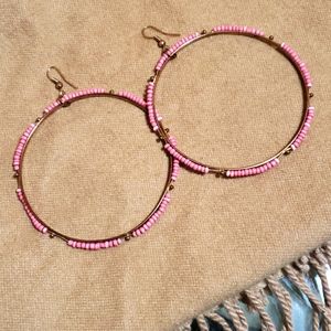 Beaded hoops